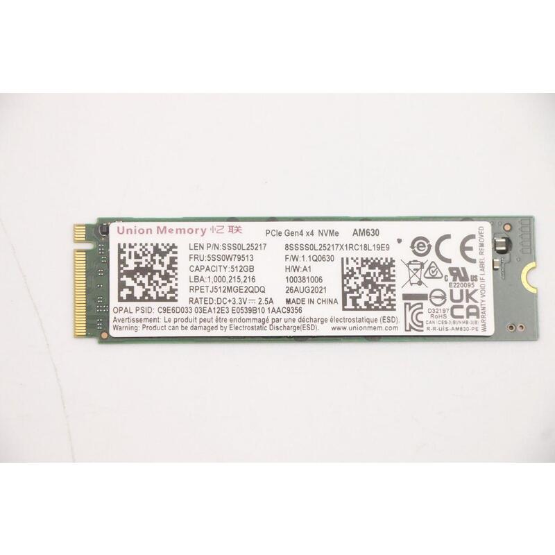 512gb M.2 2280 Pcie 4.0 X4  Ssd With Opal Security
