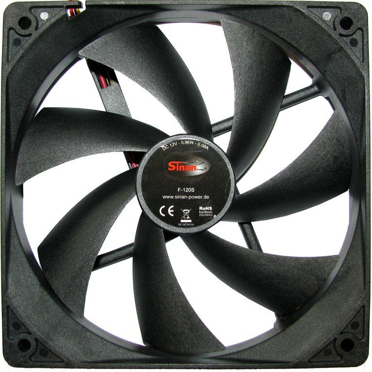 Inter-Tech F-120-S Carcasa Del Ordenador Ventilador 12 Cm Negro