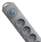 EAN 5901878501994 - Qoltec 50199 base múltiple 5 m 6 salidas AC Interior Gris imagen 9