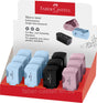 EAN 6933256657749 - Faber-Castell 182774 sacapuntas Sacapuntas manual Negro, Azul, Rosa imagen 1