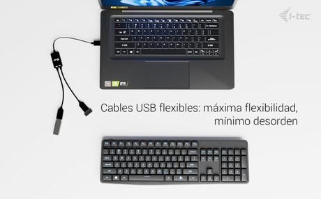 EAN 8595611707384 - i-tec USB-A Cable HUB 2 port (2x USB-A) cable USB USB 3.2 Gen 1 (3.1 Gen 1) 0,1 m USB A 2 x USB A Negro imagen 9