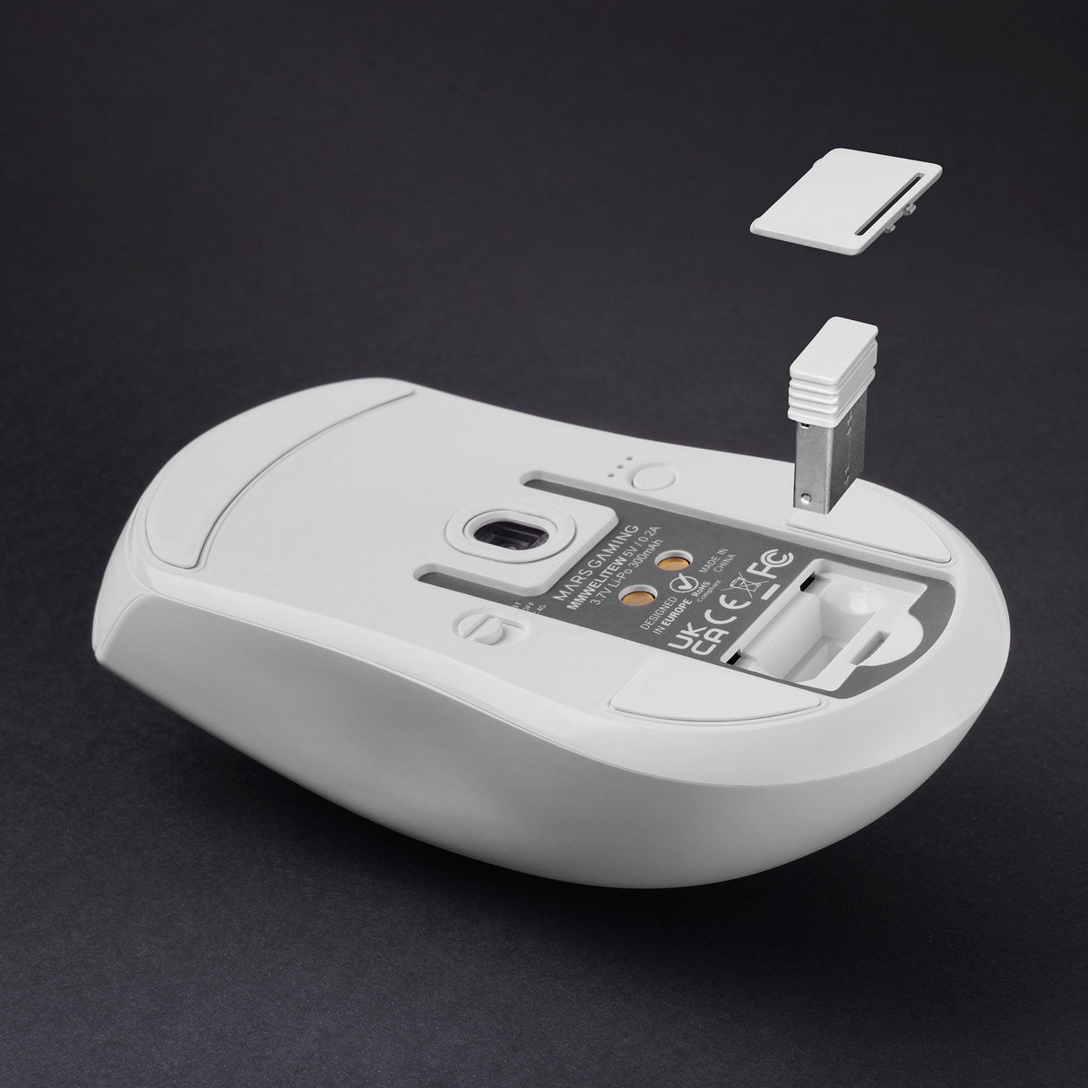 Ratón Gaming Inalámbrico Mars Gaming Mmw-Elite Batería Recargable Hasta 20000 Dpi Blanco
