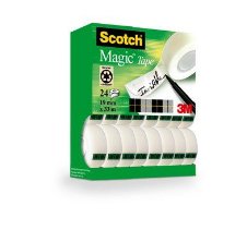 Scotch Cinta Adhesiva Invisible Magic Rollo 19mm X 33m Caja 14u