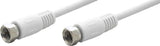 Goobay Cable De Antena 11721 1.50m  Blanco