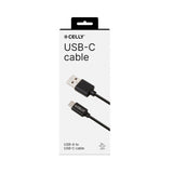 EAN 8021735731092 - Celly USB-C2M cable USB 2 m USB A USB C Negro imagen 4
