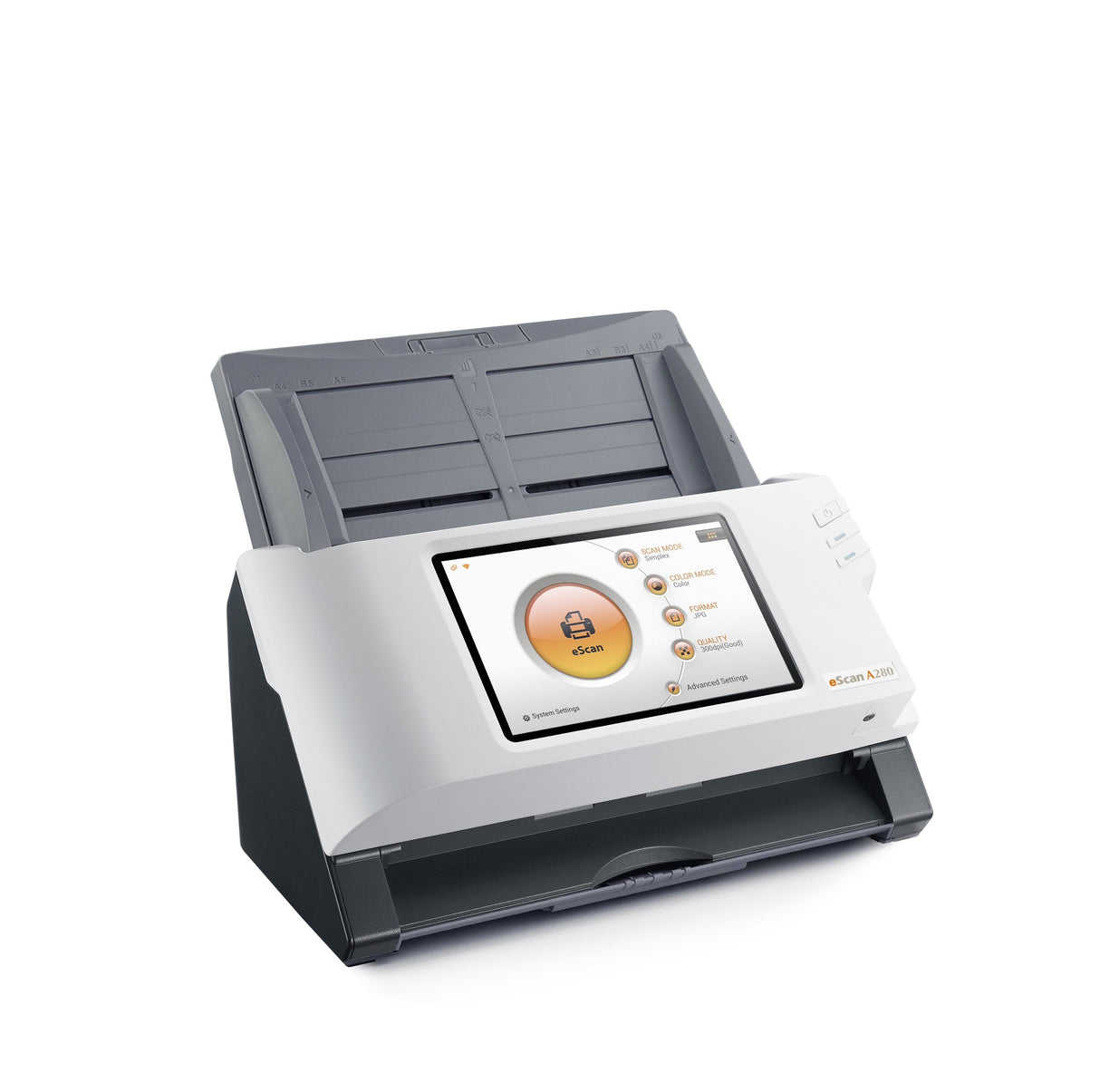 Plustek Escan A280 Essential 600 X 600 Dpi Escáner Con Alimentador Automático De Documentos (Adf) Negro, Blanco A4