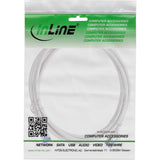 Inline® Cable De Red Slim, Cat.6a, S/Ftp, Tpe (Lszh) Flexible, Poe, Gris, 0.5m