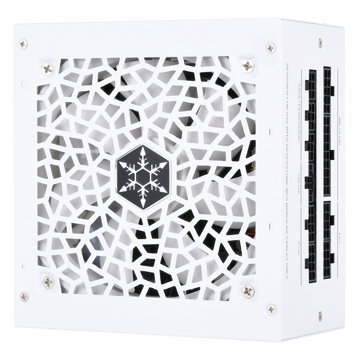Fuente De Alimentación Silverstone Sst-Da750r-Gma-Www  Para Pc Blanca, 1x Atx3.0 De 12 Pines, 4x Pcie, Gestión De Cables, 750 Vatios Sst-Da750r-Gma-Www