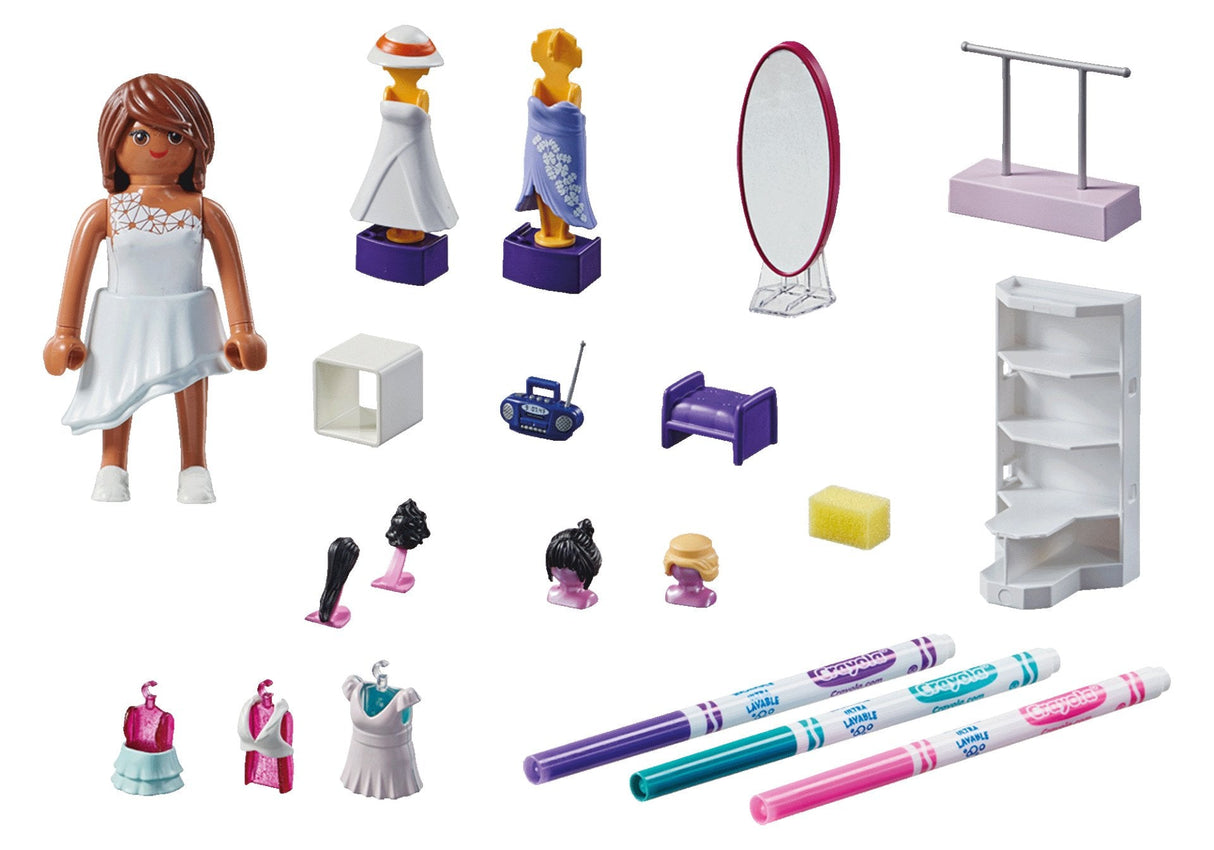 Playmobil 71373 Set Diseño De Moda Color