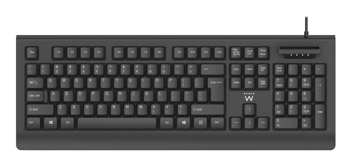 Ewent Teclado Con Cable Usb - Disposicion Portuguesa Qwerty Pt - Cable De 1.5m - Plug And Play - Negro