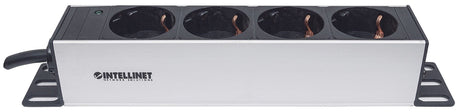 EAN 0766623714020 - Intellinet 714020 unidad de distribución de energía (PDU) 4 salidas AC 1U Gris imagen 4
