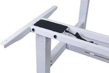 Mesa Electrica Ergonomica Doble Cara A Cara  Altura Regulable  Sin Tablero Color Estructura Gris Control Tactil Altura Desde 645mm-1290mm