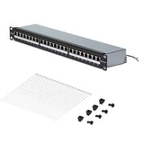 Startech.Com Startech - Patch Panel - 110 Abdrückgerät - Rack Montable - Cat 6a - Stp - Rj-45 X 24 - Plateado - 1u - 48.3 Cm (19")