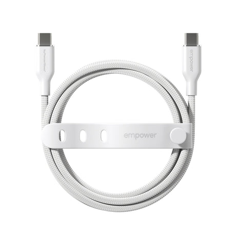EAN 5715685027642 - PanzerGlass empower™ by ® Racing 60W USB-C to USB-C Cable | USB 2.0 | 2M | Silver White cable USB Blanco imagen 4