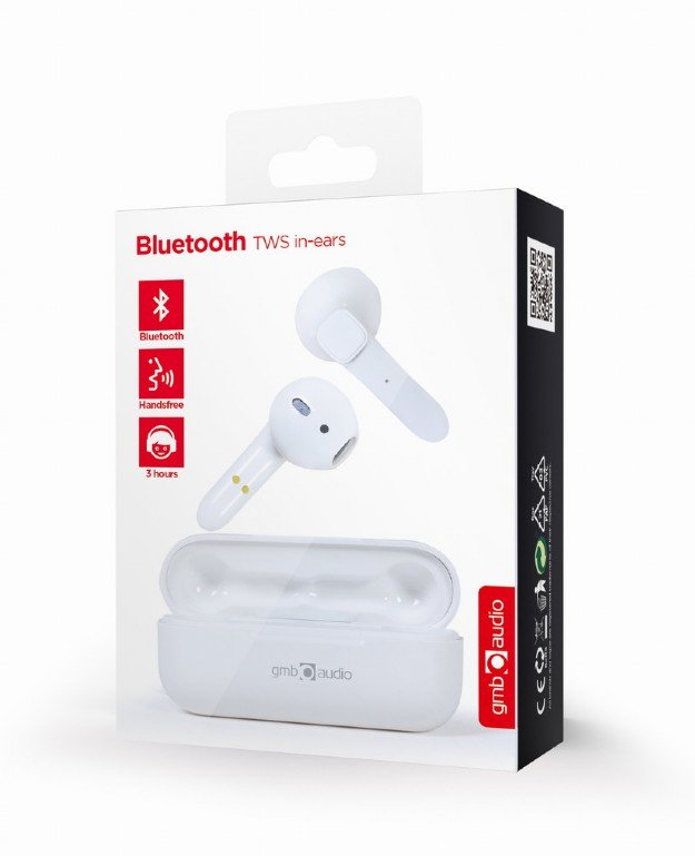Auriculares In-Ear Bluetooth Tws 'Vienna', Blanco Brillante