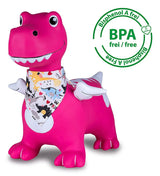 Jamara Hüpftier Dino Con Flügel Hoppydoo Con Pumpe Rosa