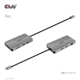 Club-3d Multistream Hub Usb 3.2 Gen1 Usb-C-> 2xhdmi, 2xusba, 1xsd, 1xmsd, 1xrj