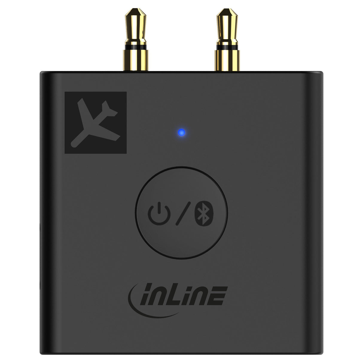 Transmisor De Audio Bluetooth Para Aviones Inline, Bt 5.0, Aptx Hd/Ll, Adaptador De Vuelo Con Estuche De Carga