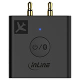 Transmisor De Audio Bluetooth Para Aviones Inline, Bt 5.0, Aptx Hd/Ll, Adaptador De Vuelo Con Estuche De Carga