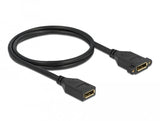 Delock 87100 Cable Displayport 1.2 Hembra A Hembra Instalación En Panel 4k 60 Hz 1 M