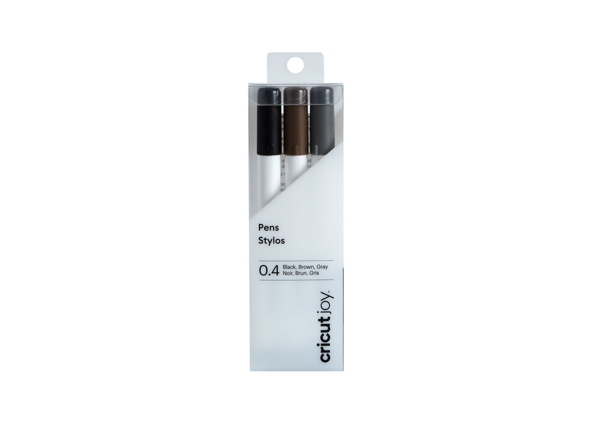 EAN 0093573279744 - Cricut Joy Fine Point Negro, Marrón, Gris, Blanco 3 pieza(s) imagen 1