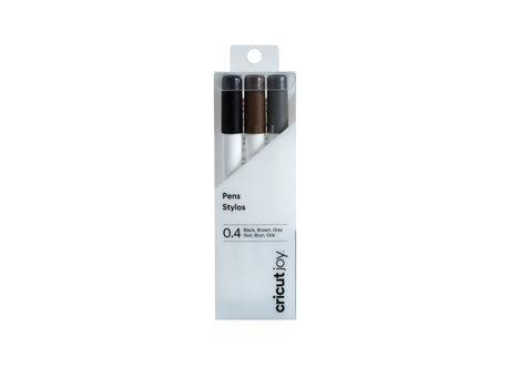 EAN 0093573279744 - Cricut Joy Fine Point Negro, Marrón, Gris, Blanco 3 pieza(s) imagen 1