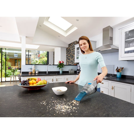 EAN 5035048698082 - Black & Decker NVC215WA-QW aspiradora de mano Azul, Plata Sin bolsa imagen 5