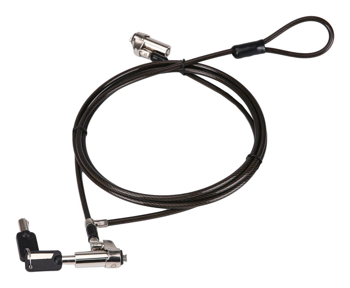 Cable De Seguridad Conceptronic Custodio02bnmt Doble Cabezal Con Llave Compatible Con Llave Maestra