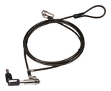 Cable De Seguridad Conceptronic Custodio02bnmt Doble Cabezal Con Llave Compatible Con Llave Maestra