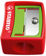 Stabilo Sacapuntas Con Depósito Y Tapa Woody 3 En 1 Rojo