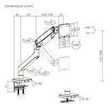 EAN 4016032505914 - Digitus DA-90473 soporte para monitor 124,5 cm (49") Escritorio Negro imagen 4