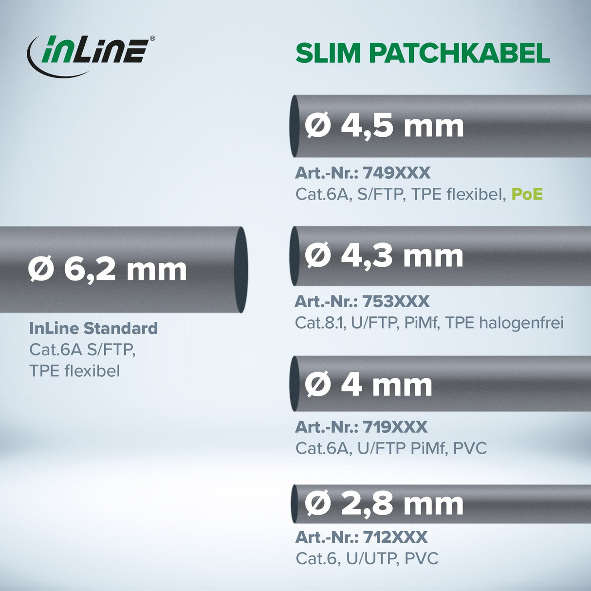 Cable De Red Inline Slim, U/Utp, Cat.6, Negro, 1m