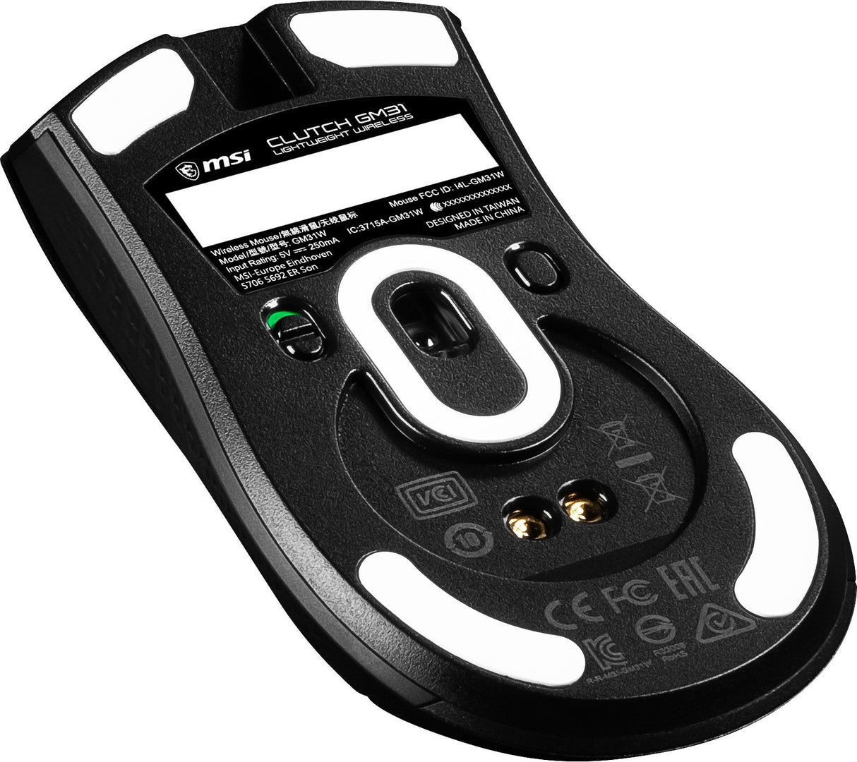 Msi Clutch Gm31 Lightweight Wireless Ratón Mano Derecha Rf Inalámbrico Óptico 12000 Dpi