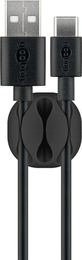 3 Slot Cable Management, Black
