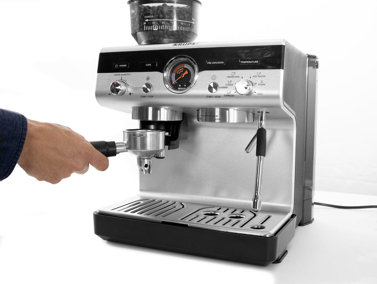 Krups Xp801t Precision Espressomaschine, Negro/Silber
