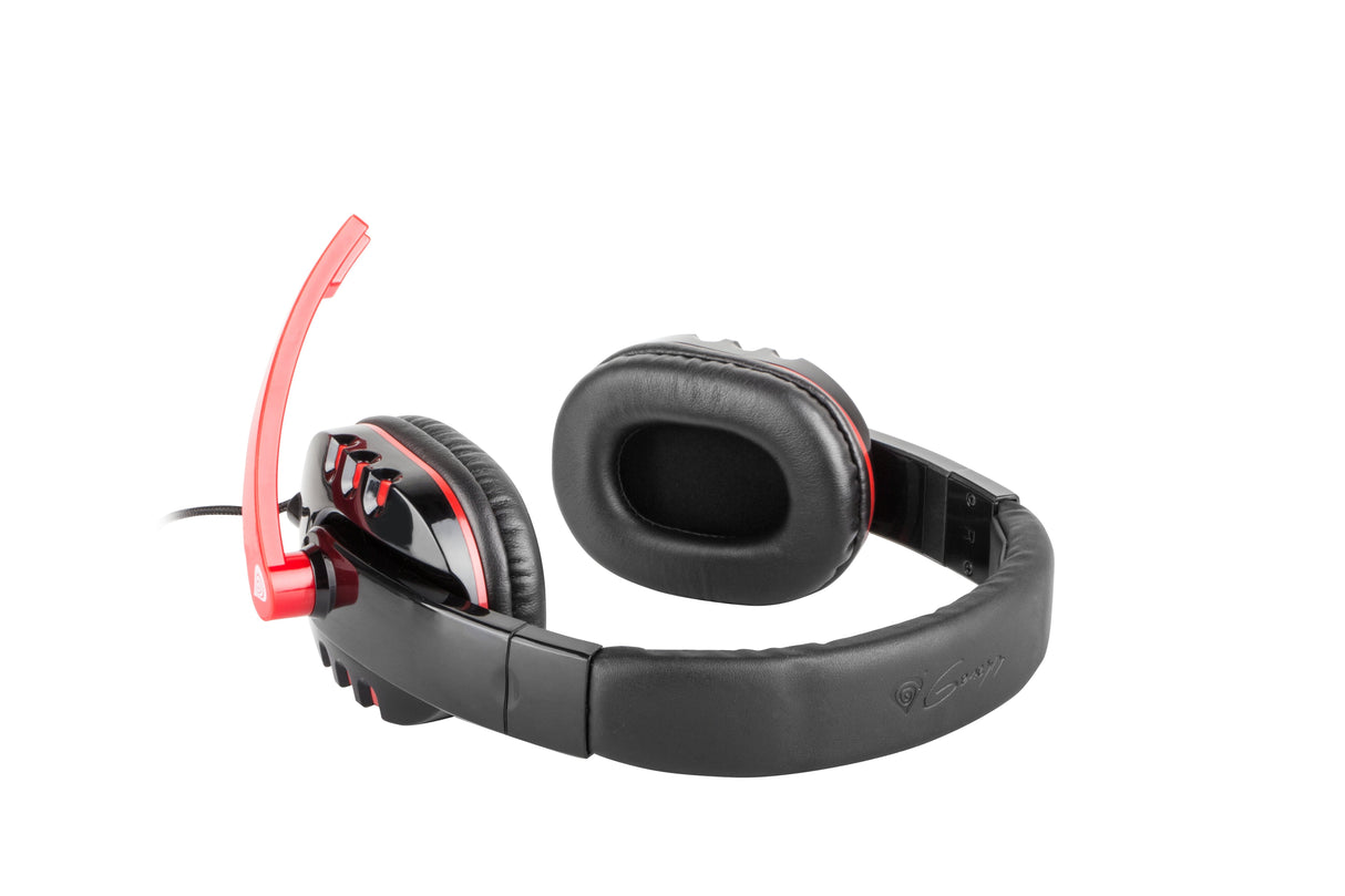 Natec Genesis Hm12x Auriculares Diadema Negro, Rojo