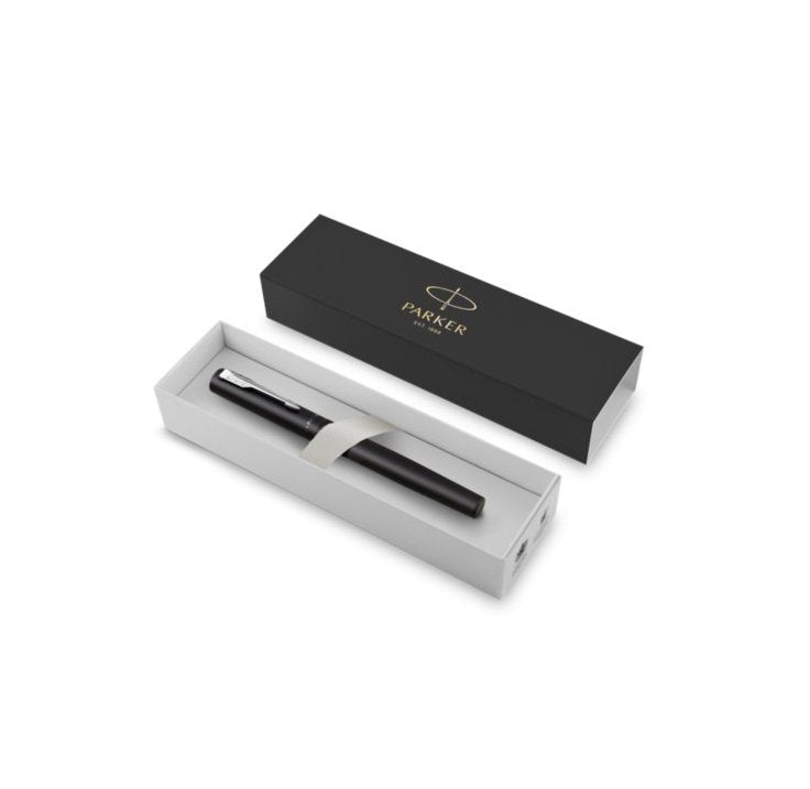 Parker Vector Xl Metallic Black C.C. Rollerball F