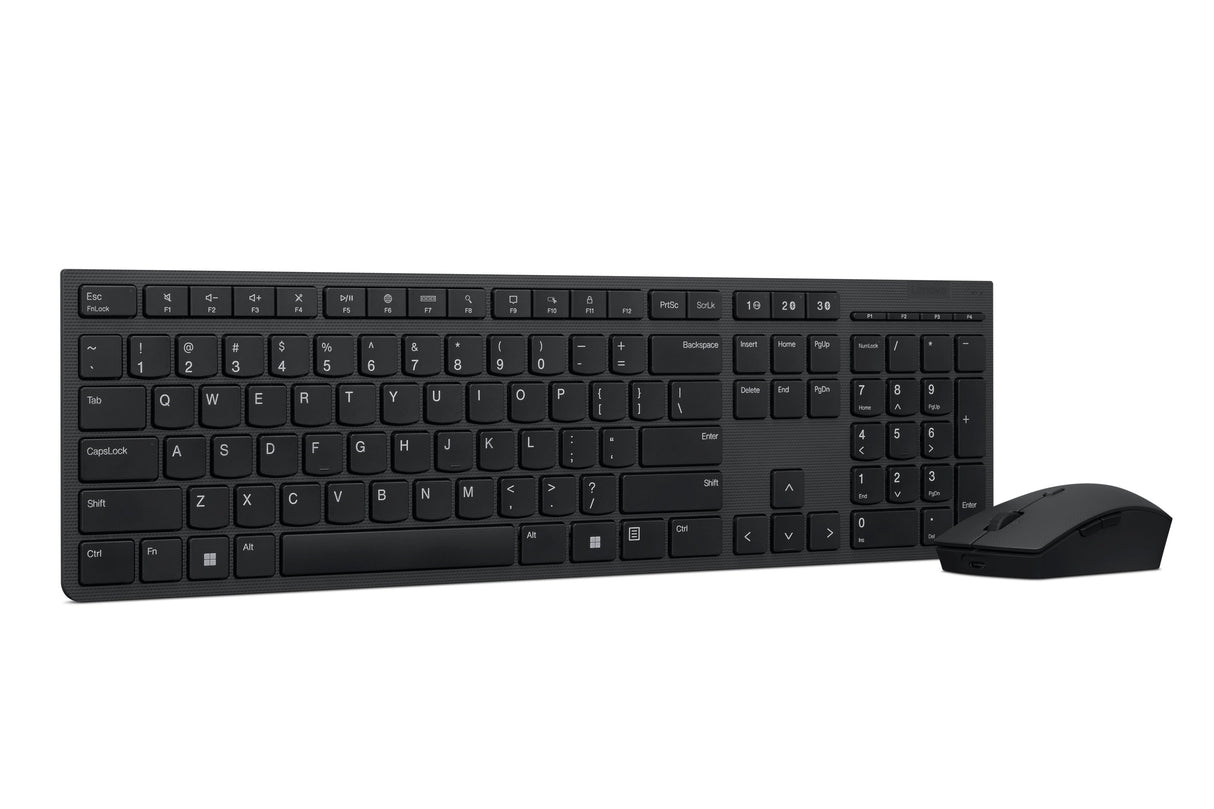 EAN 0195892062448 - Lenovo 4X31K03931 teclado Ratón incluido RF Wireless + Bluetooth Inglés de EE. UU. Negro imagen 5