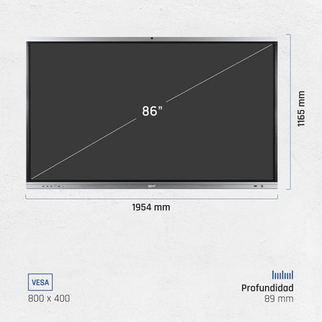 EAN 8435364318829 - iggual Orchid 86" Webcam Panel plano interactivo 2,18 m (86") LED Wifi 400 cd / m² 4K Ultra HD Negro Pant imagen 13