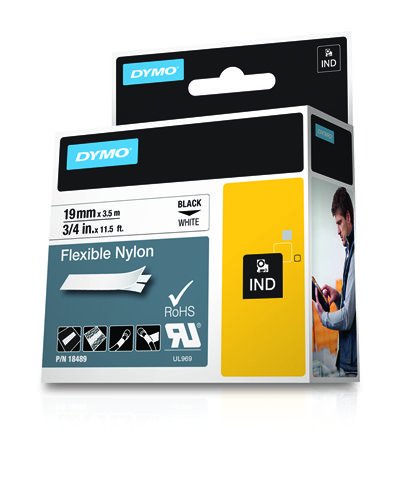 EAN 0071701184894 - DYMO 18489 cinta para impresora de etiquetas Negro sobre blanco imagen 2