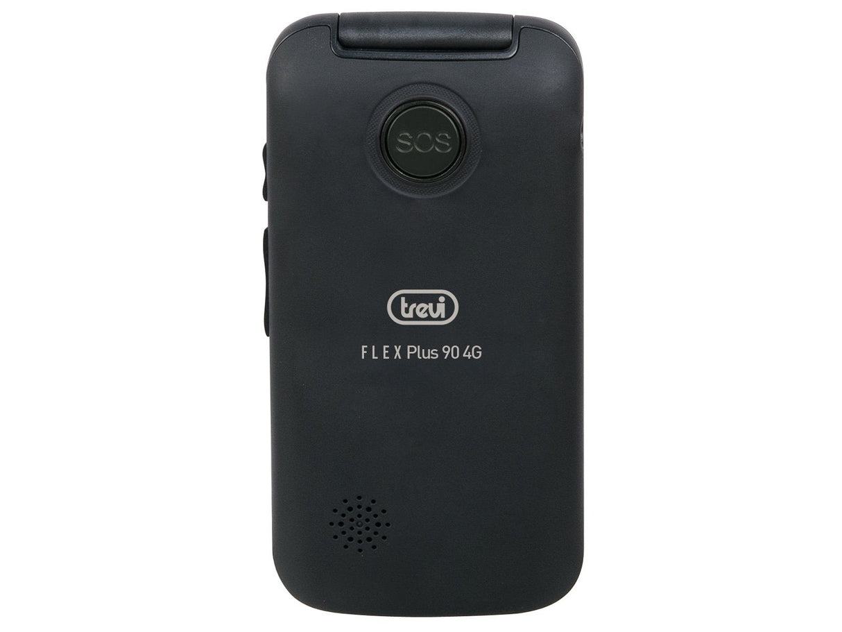 Telefono Trevi Flex Plus 90 4g Flip Senior Phone Dual Screen Black