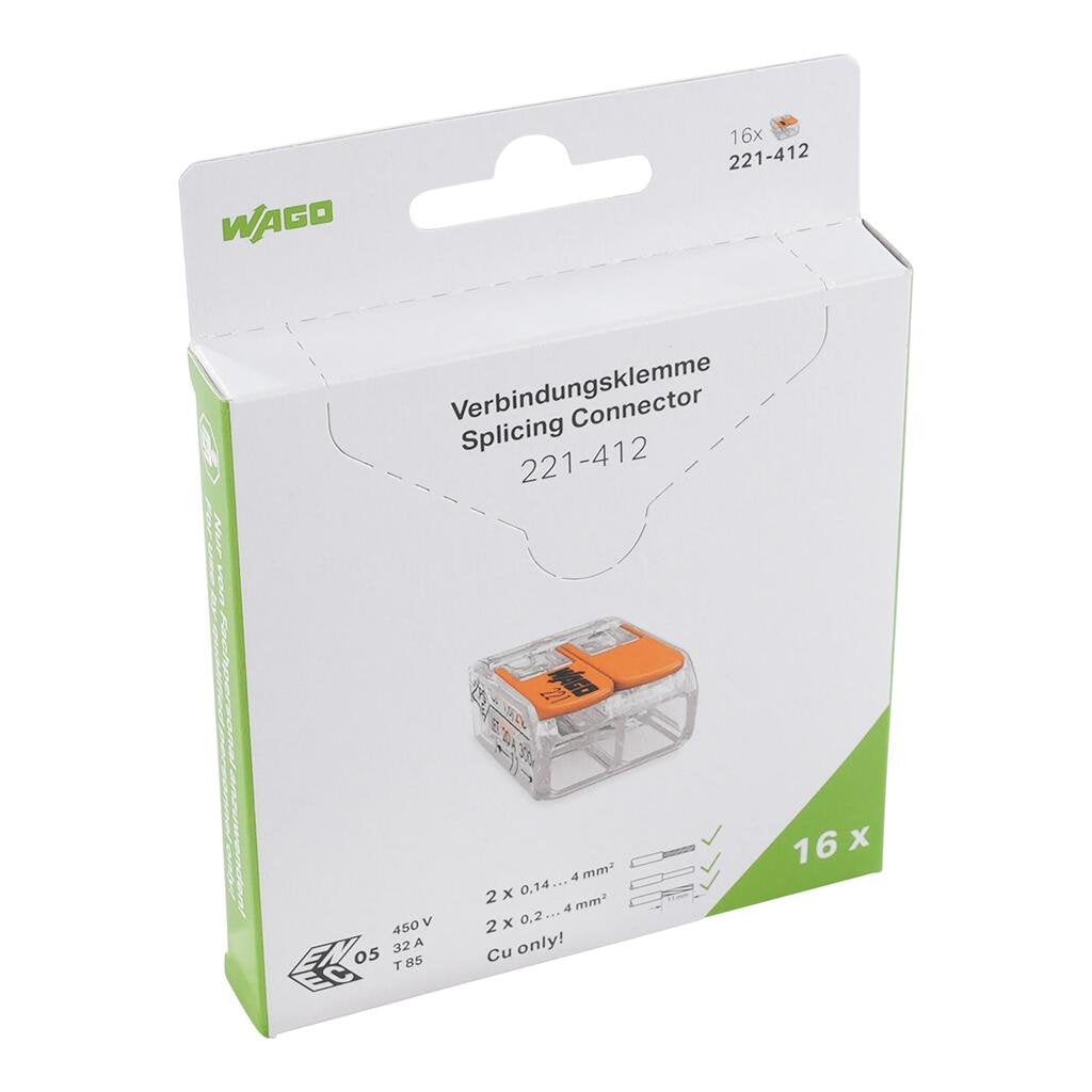 Wago Serie 221 - 2*4mm (16 Mück Retail)