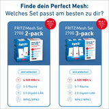 Fritz!Repeater 2700 3-Pack Wifi7 1x2.5g Mesh