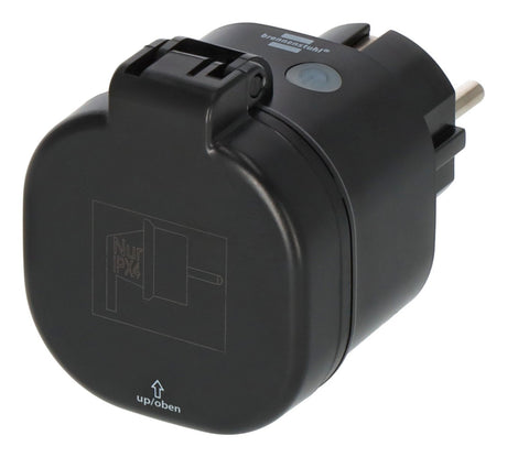 EAN 4007123692965 - Brennenstuhl 1294860100 enchufe inteligente 3680 W Hogar Negro, Gris imagen 1