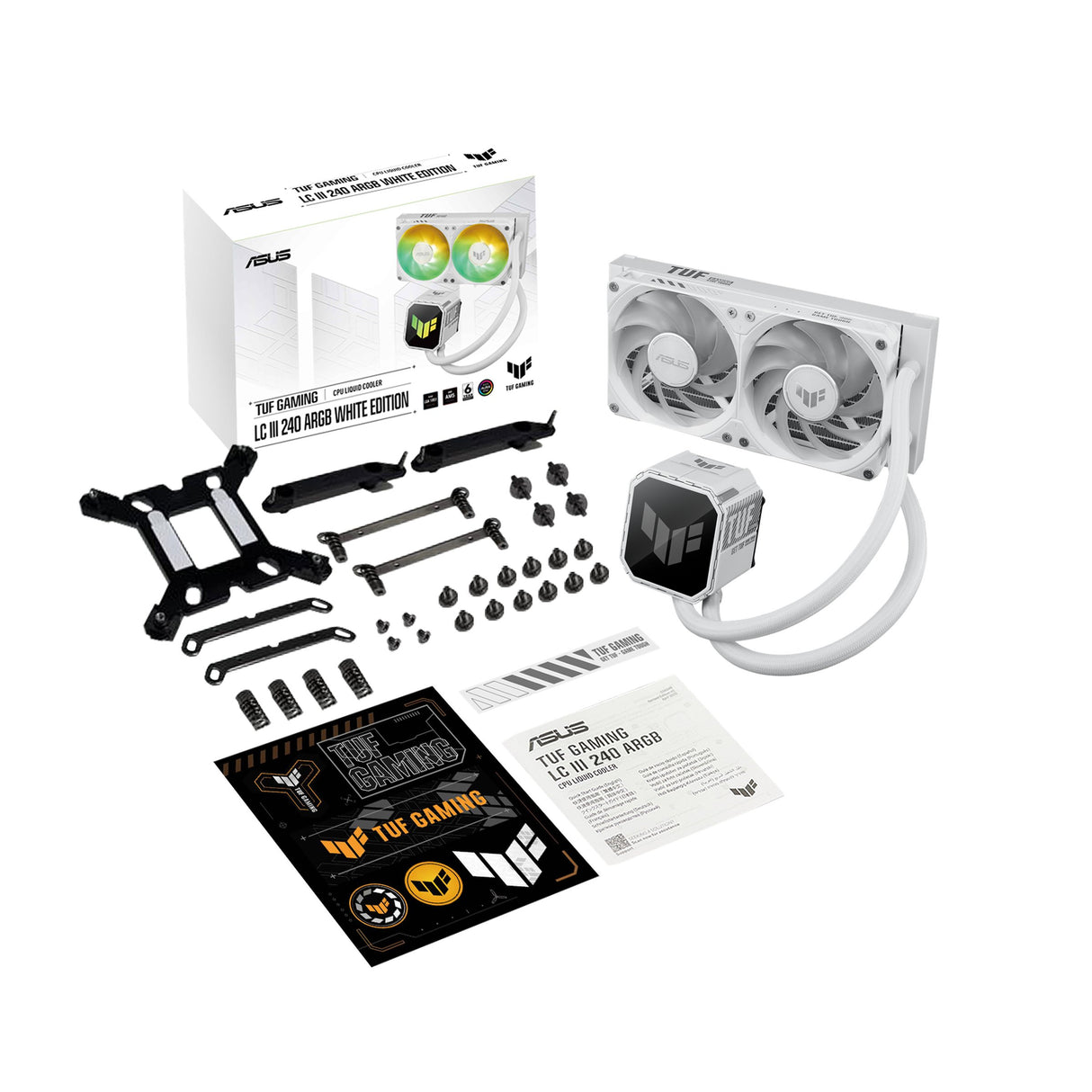 EAN 4711636158961 - ASUS TUF Gaming LC III 240 ARGB White Edition Procesador Sistema de refrigeración líquida todo en uno 12  imagen 11