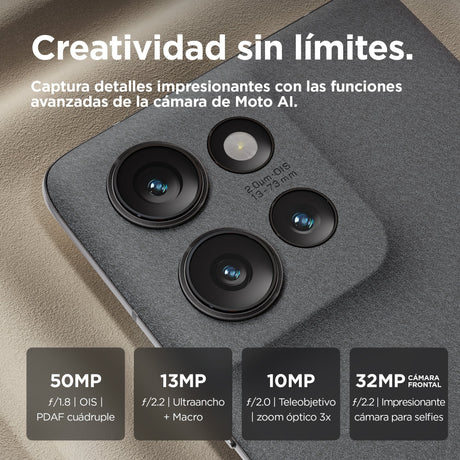 EAN 840023265471 - Motorola edge 50 16,9 cm (6.67") SIM doble Android 14 5G USB Tipo C 12 GB 512 GB 5000 mAh Gris imagen 6