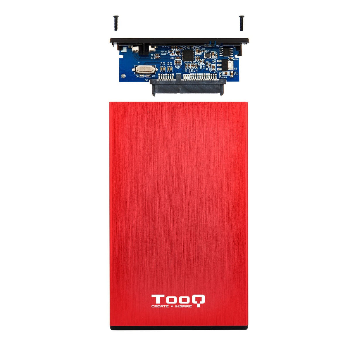 Tooq Carcasa Externa Hdd/Sdd 2.5" Hasta 9,5mm Sata Usb 3.0 - Rojo