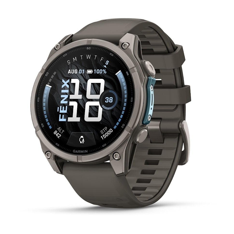 Garmin Fenix 9 Titanio Con Correa De Silicona En Gris Smartwatch 47mm