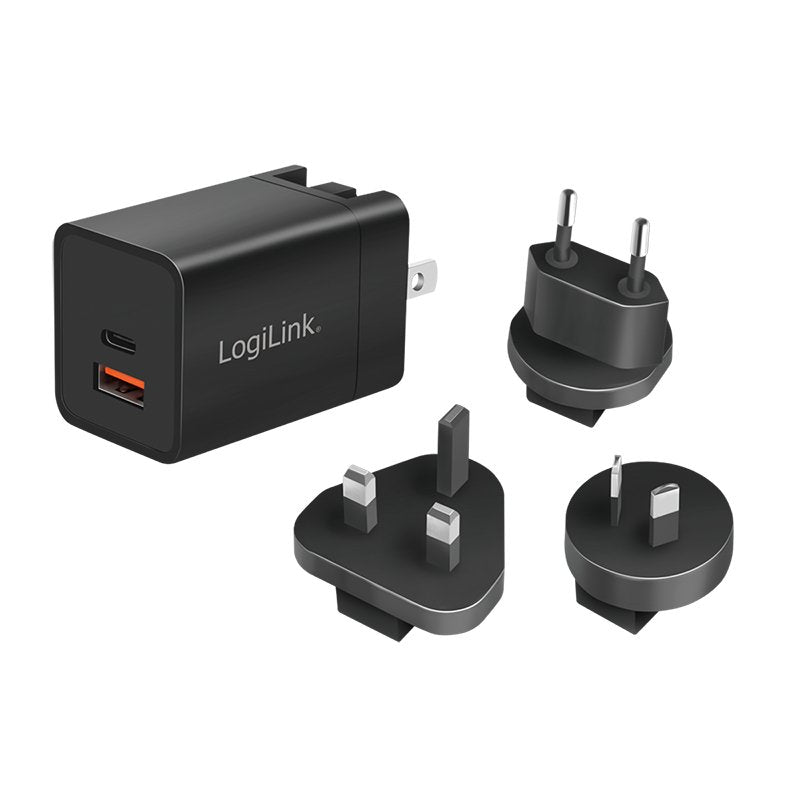 EAN 4052792069709 - LogiLink PA0301 cargador de dispositivo móvil Universal Negro Corriente alterna Carga rápida Interior imagen 1