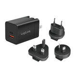 EAN 4052792069709 - LogiLink PA0301 cargador de dispositivo móvil Universal Negro Corriente alterna Carga rápida Interior imagen 1